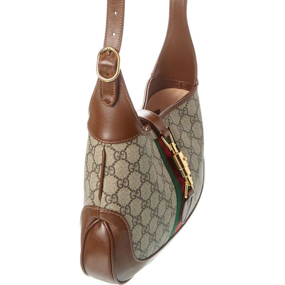 Gucci Jackie 1961 Small Gg Supreme Canvas & Leather Hobo Bag - Picture 3 of 4